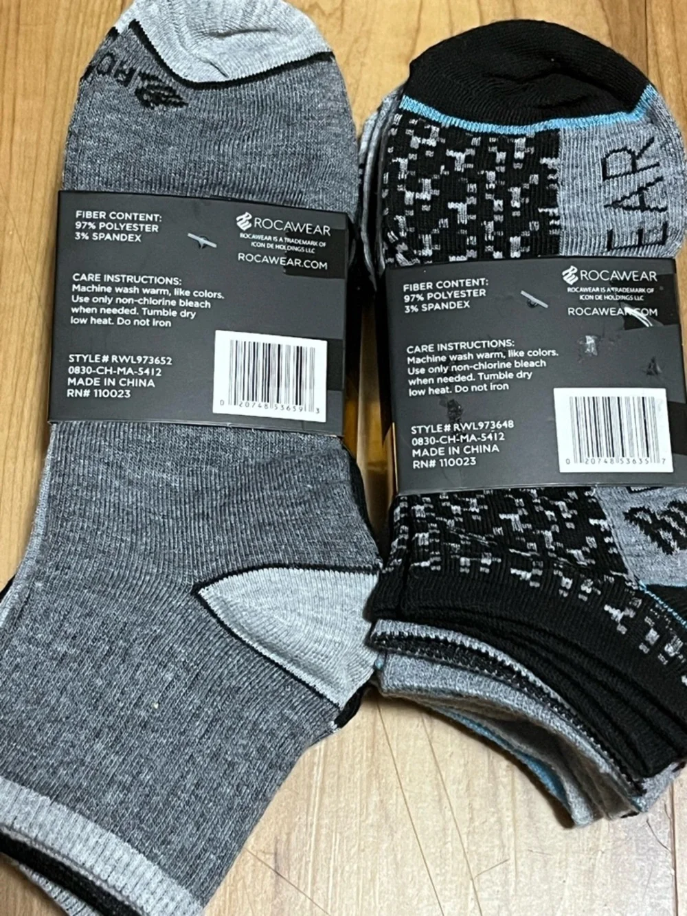 Rocawear 12 Pair Low Cut Socks Men Size 9-11 NWT